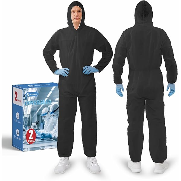 2 PACK Vicogard Hazmat Suits Disposable Microporous